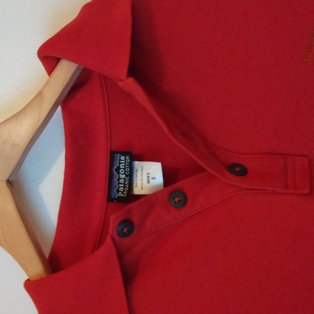 Patagonia Men's Long Sleeve Shirt Size Small Rust Color - Picture 6 of 12